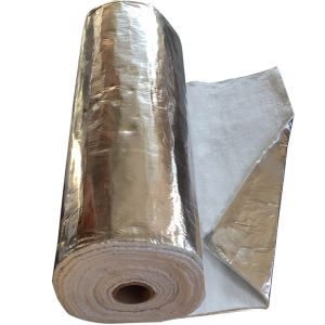 Izolație cu strat de aluminiu - înveliș izolator pentru tubulatură de coș 12 mm x 1 m - la metru