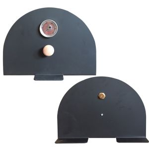 Ușă metalică autoportantă pentru cuptor de exterior