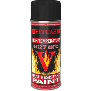Vopsea spray termorezistentă - negru 800 °C