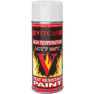 Vopsea spray termorezistentă - albă 800 °C