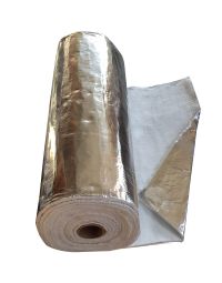 Izolație cu strat de aluminiu - înveliș izolator pentru tubulatură de coș 12 mm x 1 m - la metru